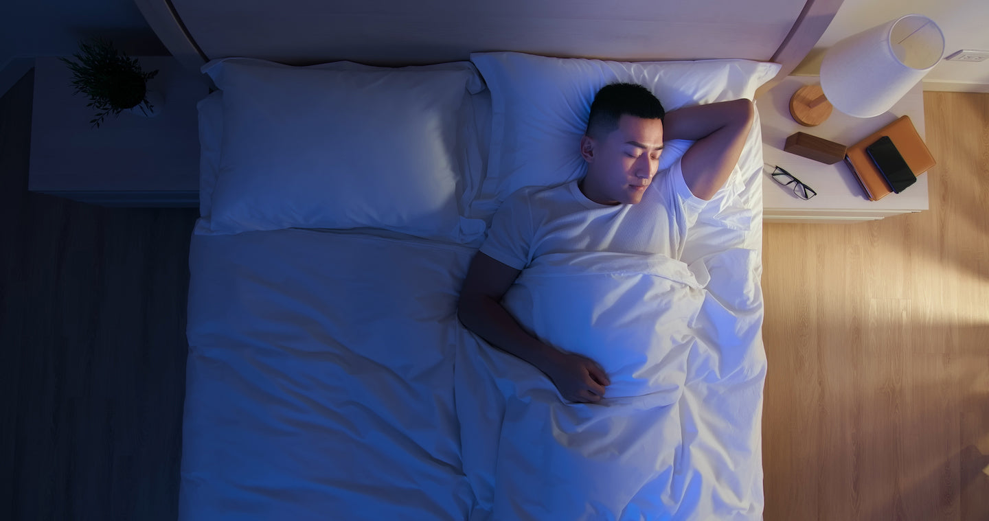 Man sleeping through night without having to get up to pee.